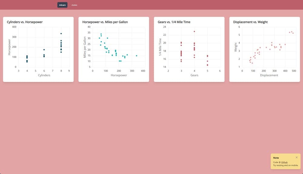Screenshot of Bryce's R Shiny + Tailwind template app.